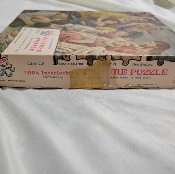 Tuco Picture Puzzle, Christ Blessing Little Children, 1961, Complete - Picture 3 of 9